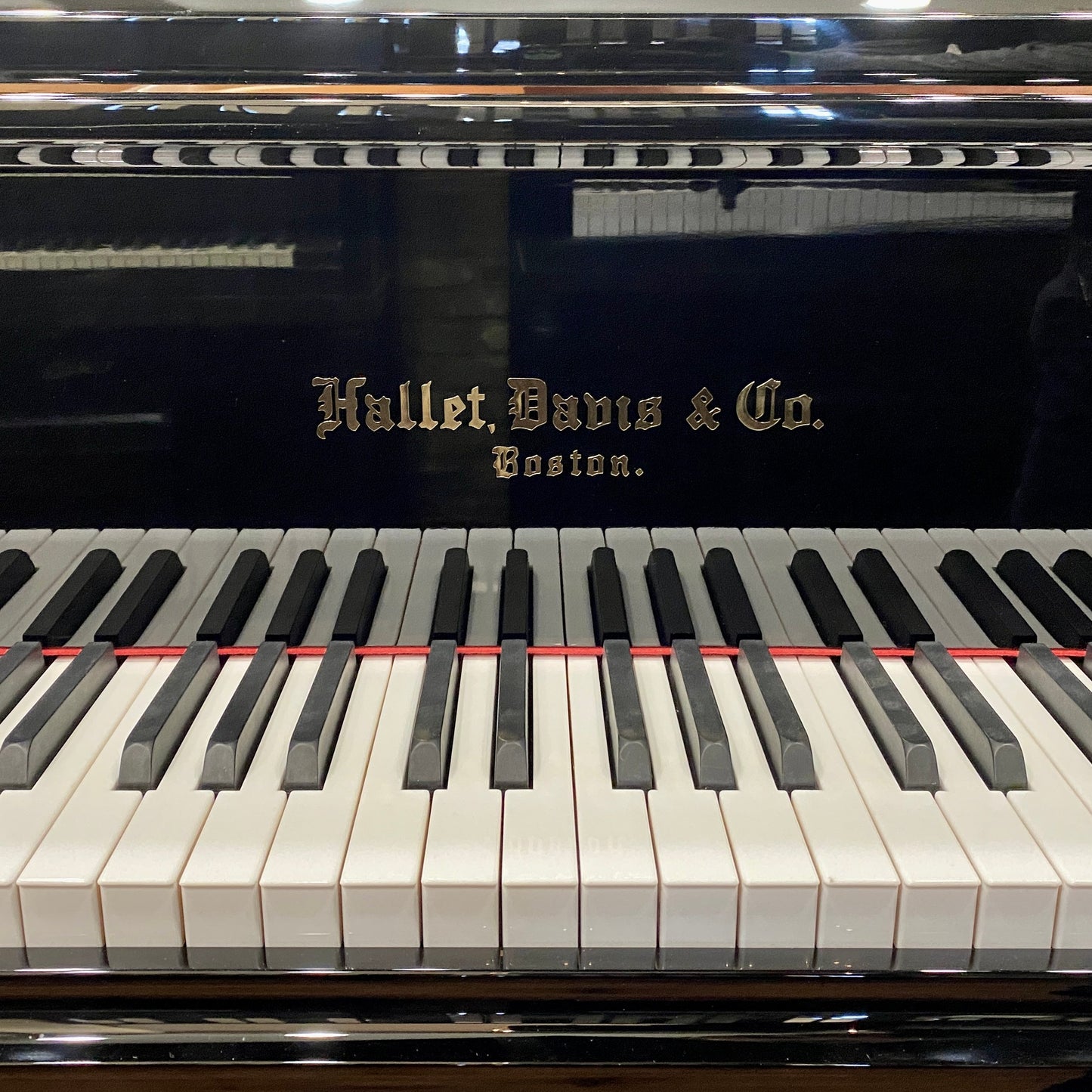 Image 5 of Hallet Davis 188 Grand Black Polish with QRS Self Playing System