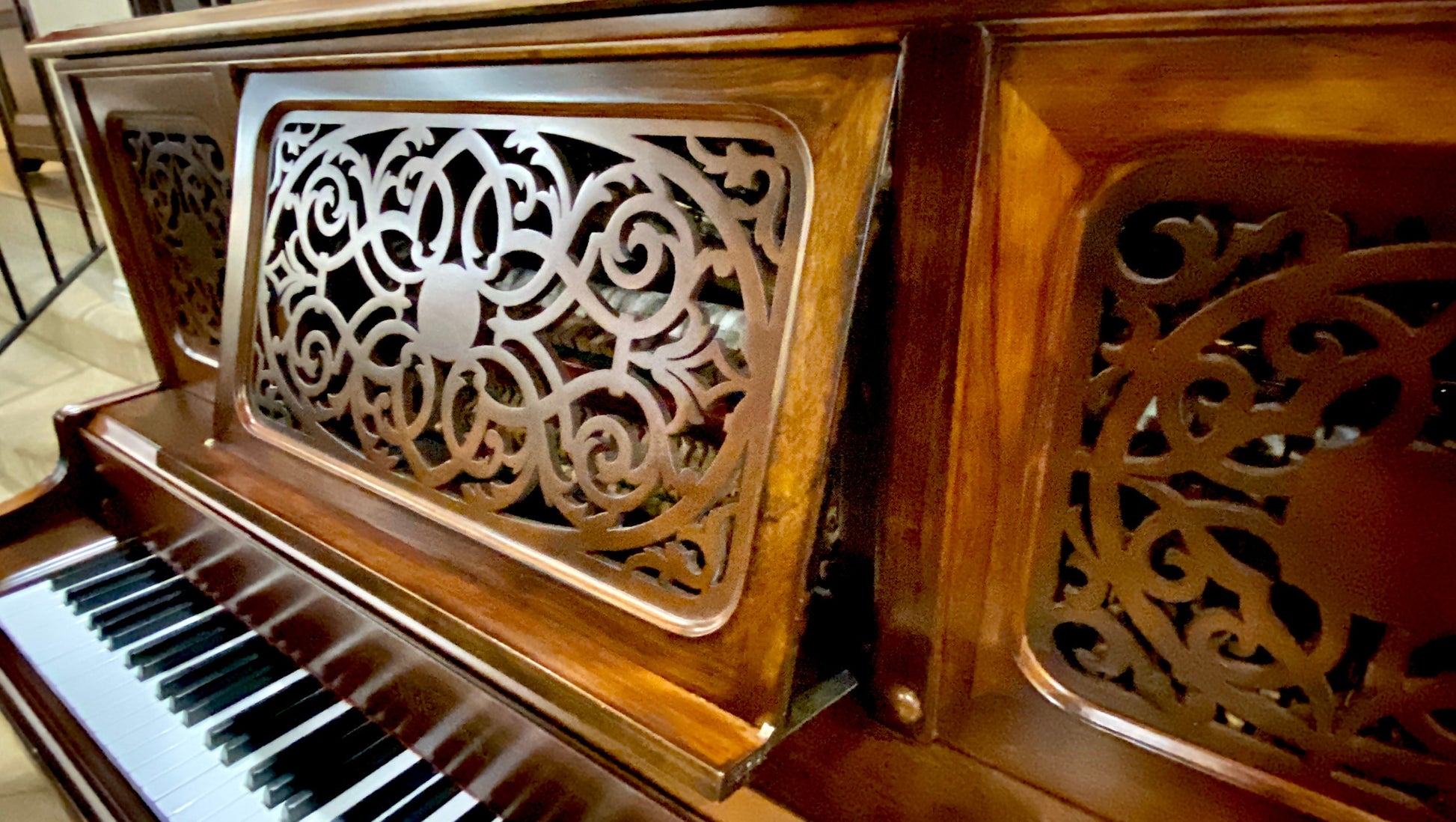 Image 13 of 1885 Chickering 51" Rosewood Upright Piano