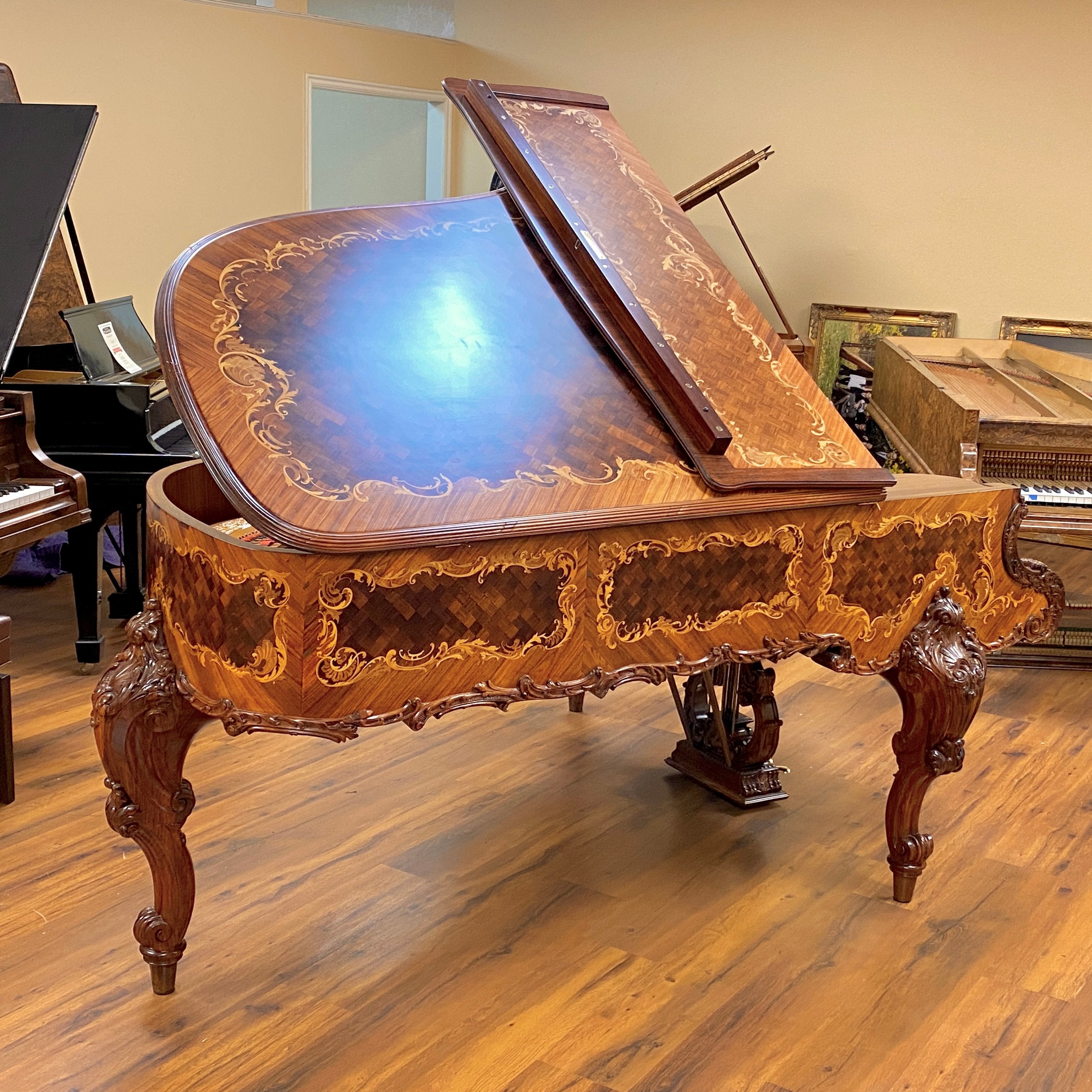 Custodia artistica con intarsio completo - Pianoforti Brigham LarsonCustodia artistica con intarsio completo - Pianoforti Brigham Larson  