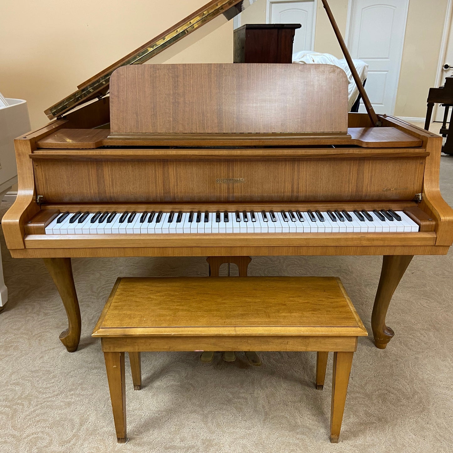 Image 2 of 1966 Schimmel (Chippendale) Grand - CALL FOR CUSTOM PRICING with QRS Self Playing System