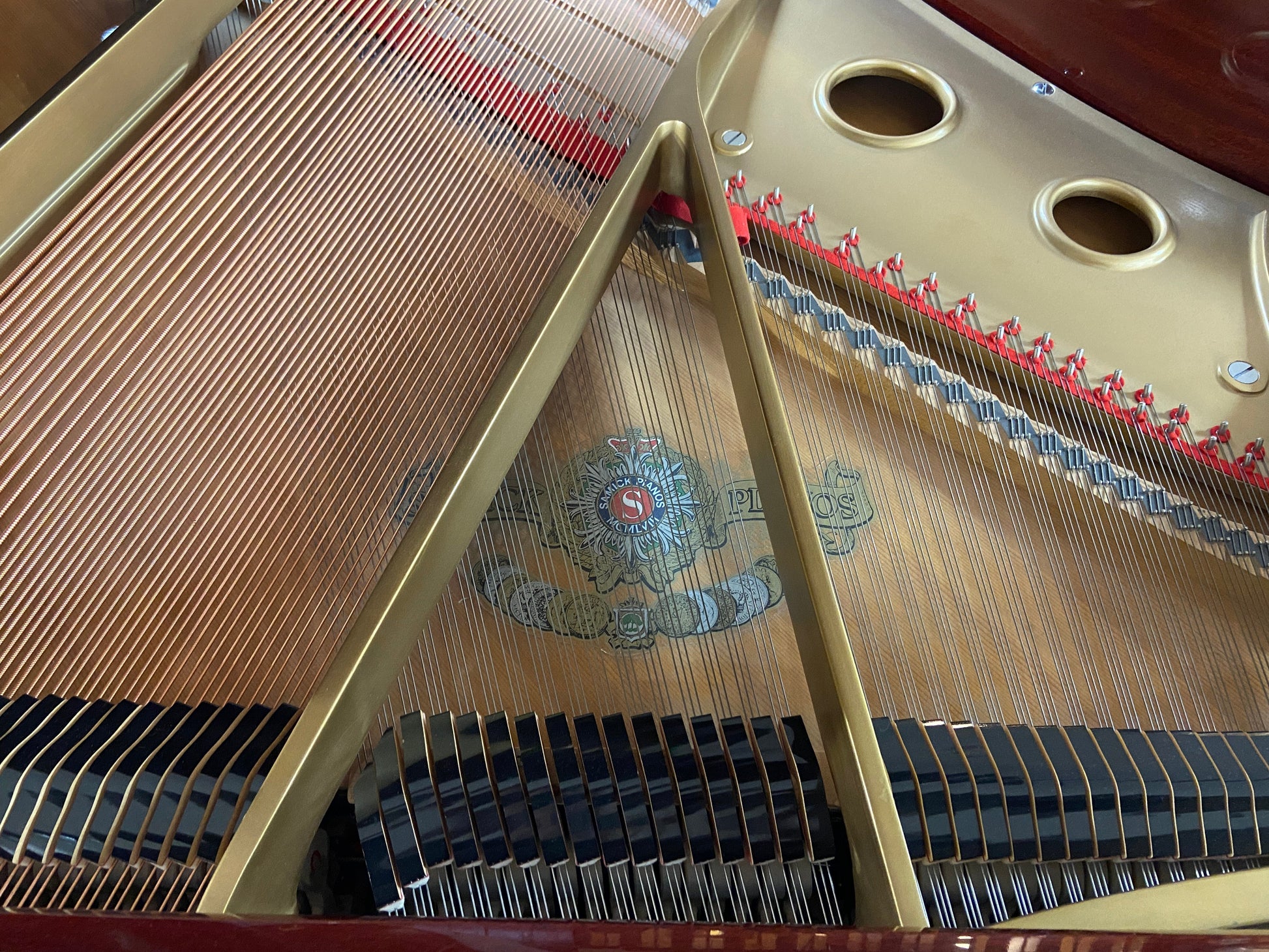 Image 5 of 1987 Samick SG-155 Mahogany Grand 5' with QRS Self Playing System