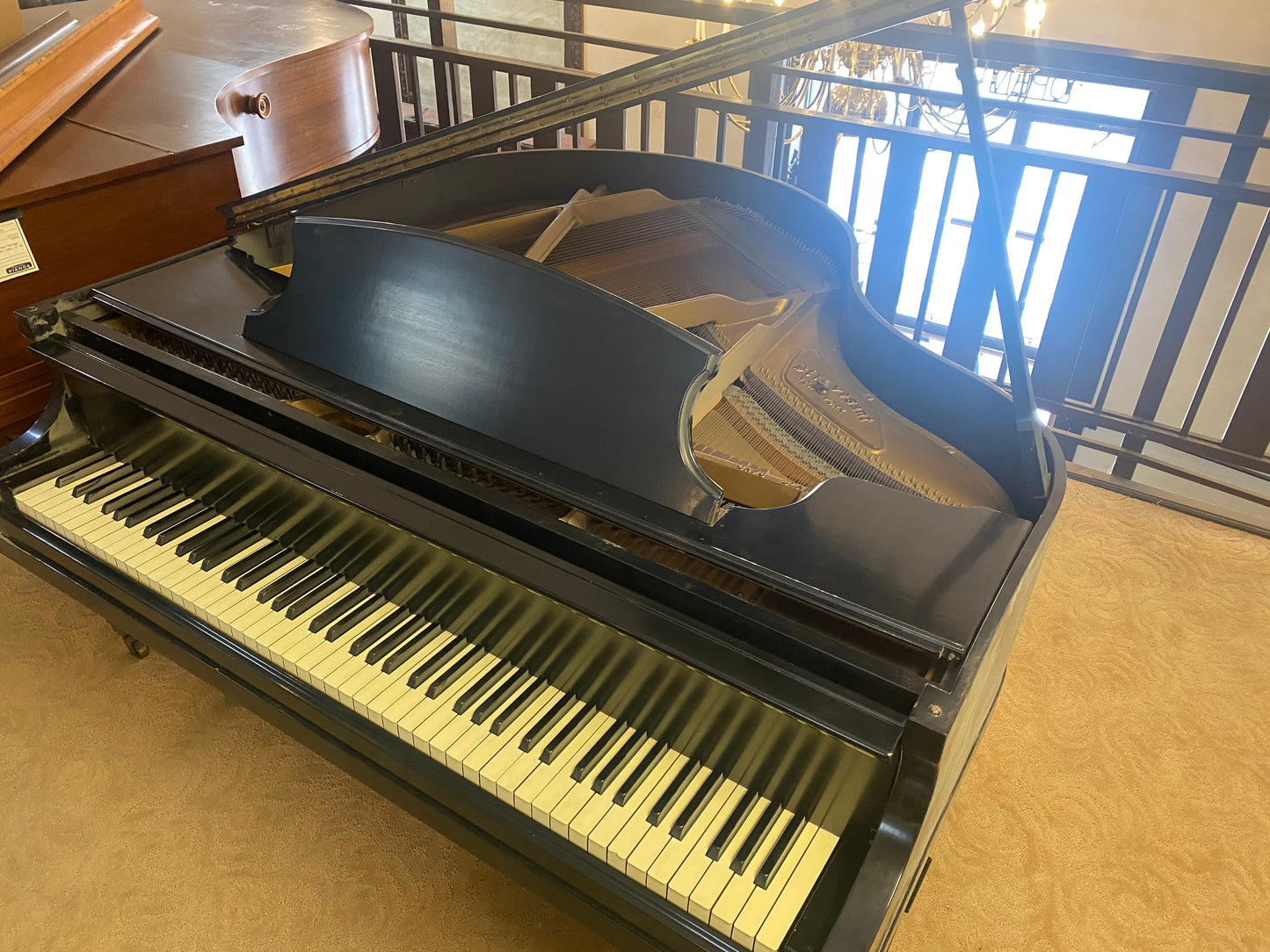 Image 17 of 1932 Stuyvesant 4'6" / Satin Ebony with QRS Self Playing System