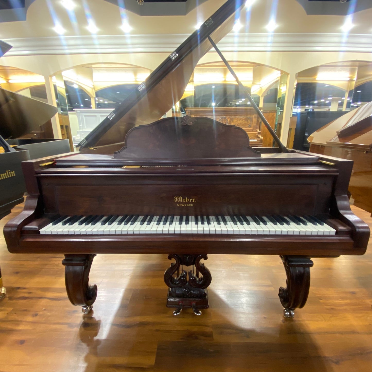 Image 18 of 1882 Weber Grand Rosewood 6'3"
