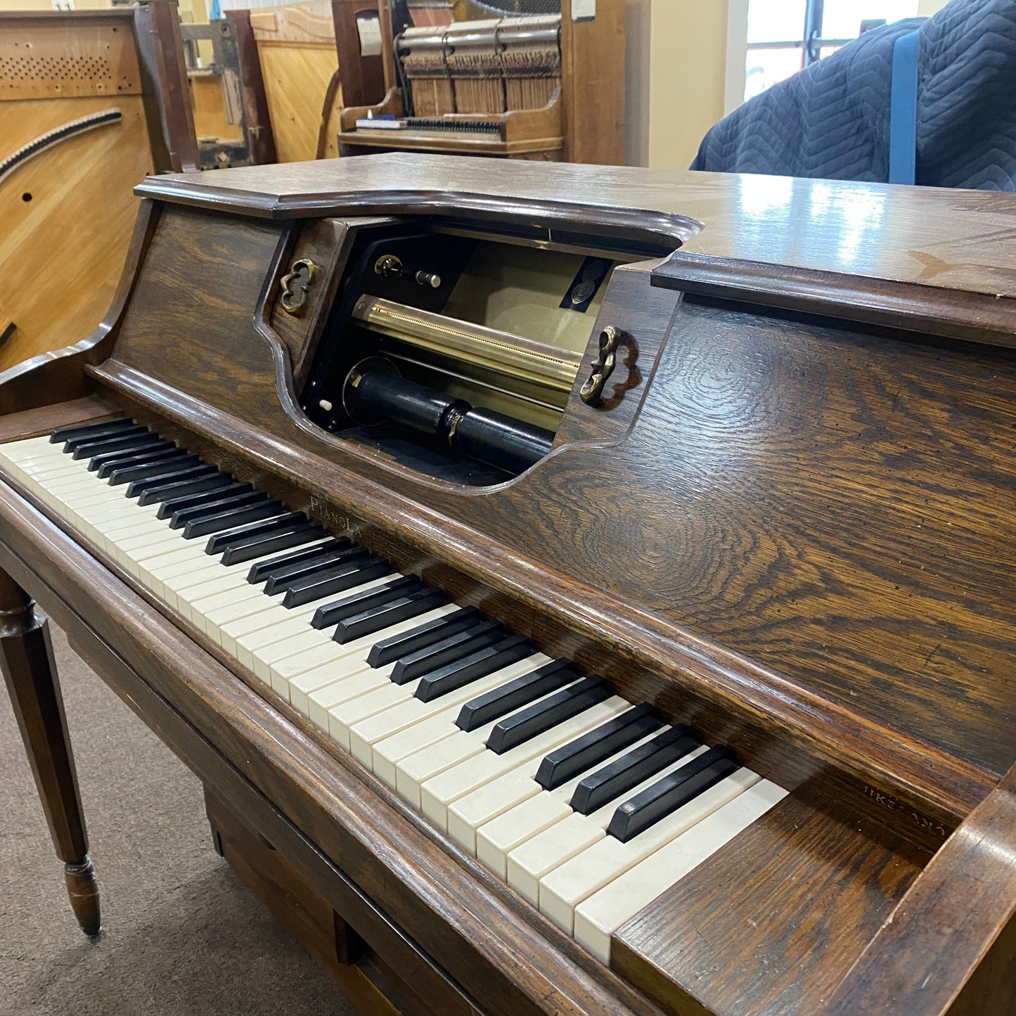 Image 10 of 1913 Pianola Spinet