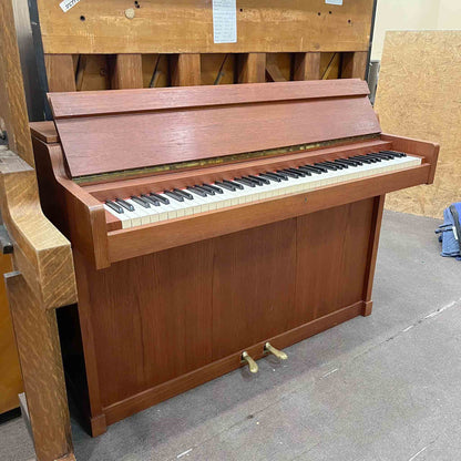 AVAILABLE TO RESTORE: CALL FOR CUSTOM PRICING - 1960 Louis Zwicki 36" Teak Wood Finish Spinet Piano