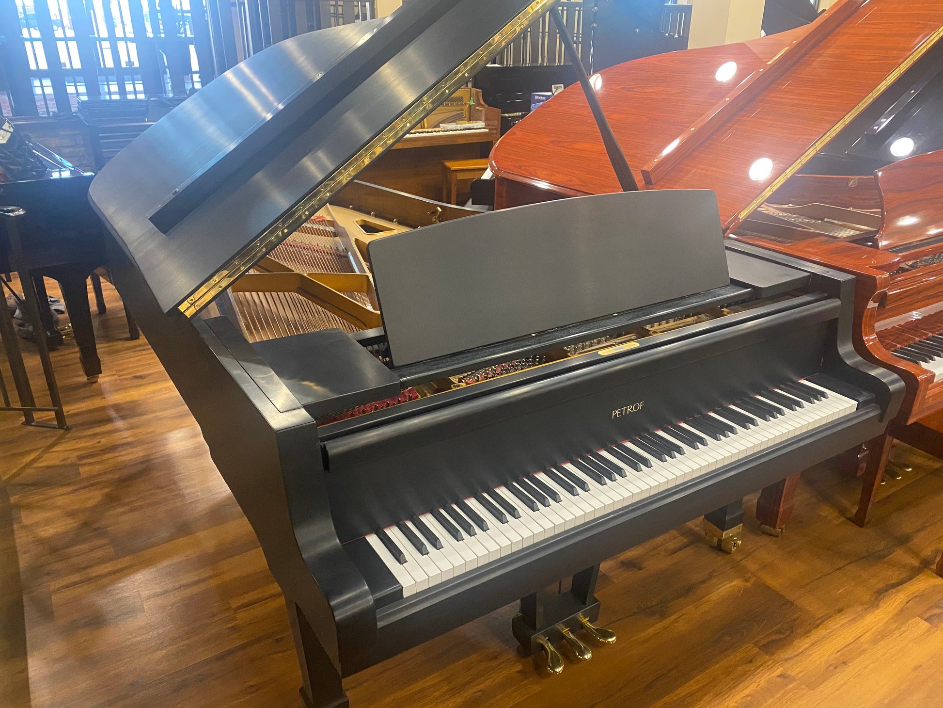 Image 4 of 1994 Petrof Monsoon 7'9" Grand Piano - Completely refurbished & refinished in a smooth satin black!