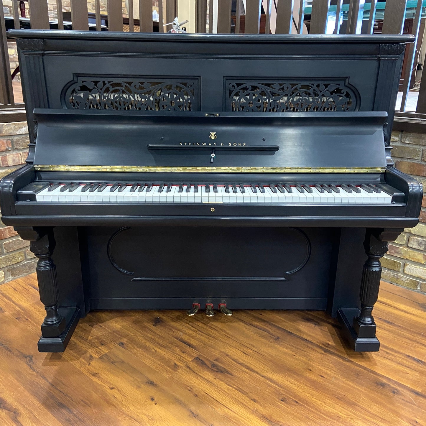 Image 12 of Steinway Upright Piano with QRS Self Playing System