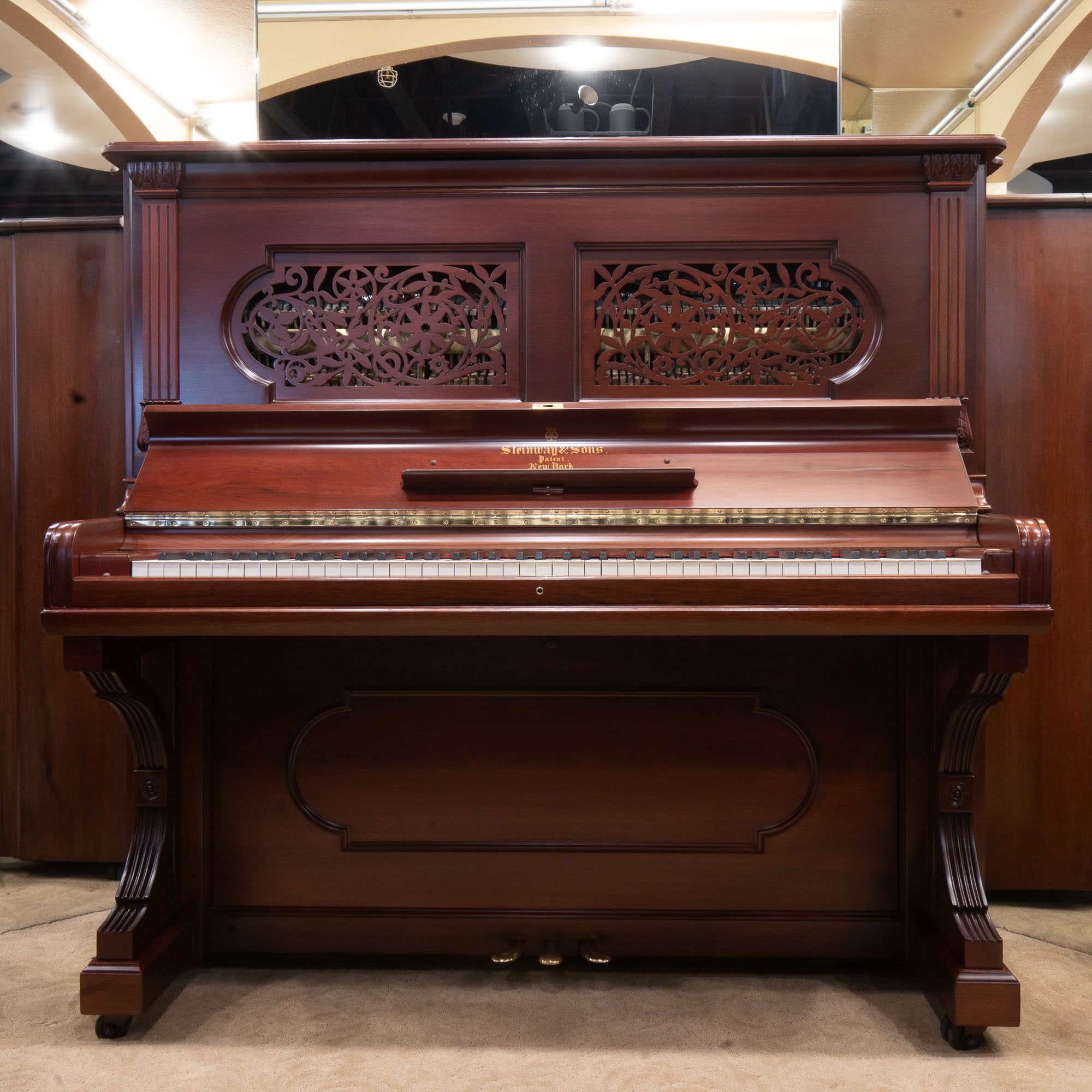 1884 Upright Steinway 57\ med QRS Self1884 Upright Steinway 57\ med QRS Self  