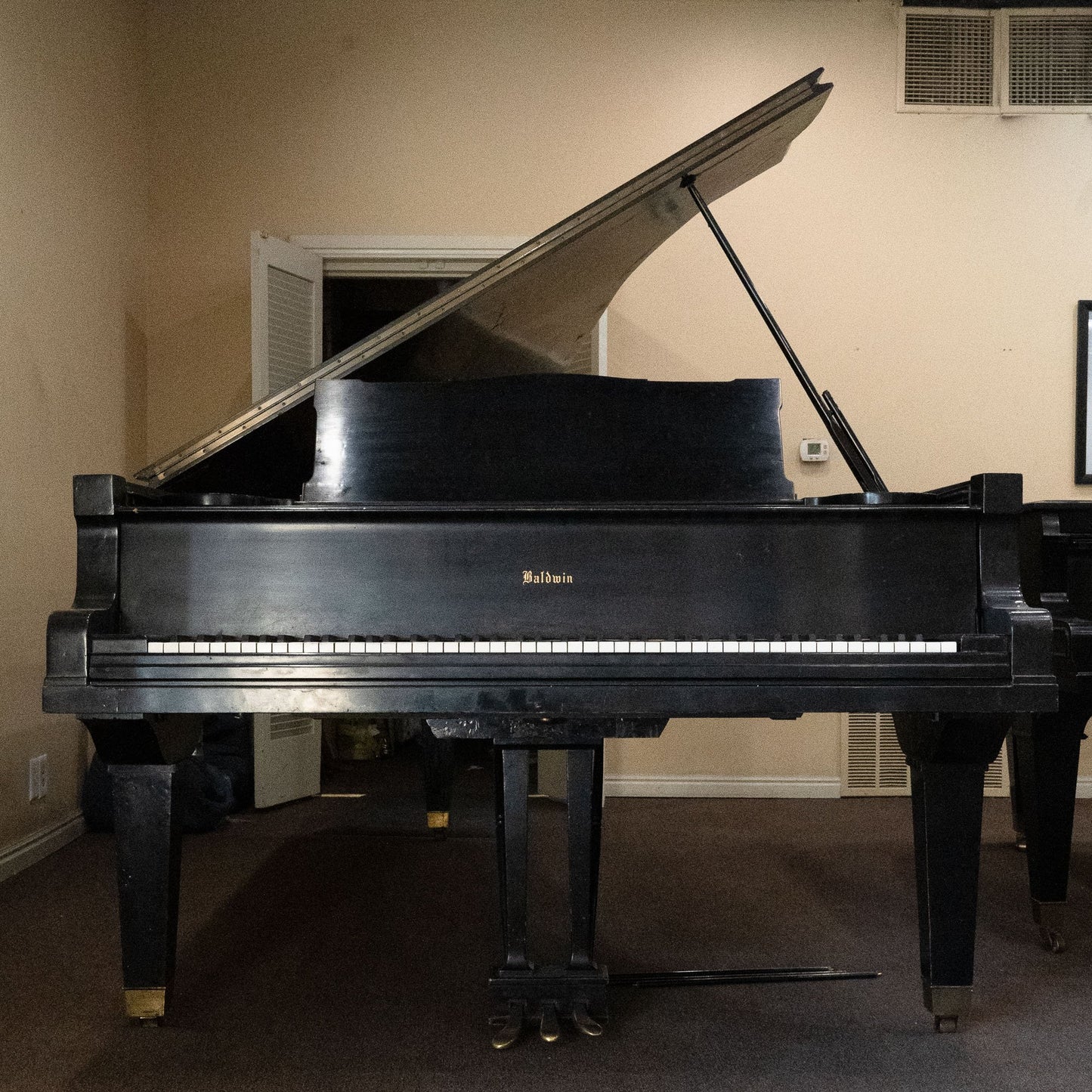 Image 43 of 1934 Baldwin 9' Concert Grand Black with QRS Self Playing System