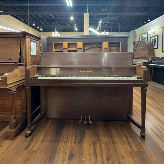 SOLD 1977 Mason & Hamlin 43" Wood Finish Commissioned Console Piano