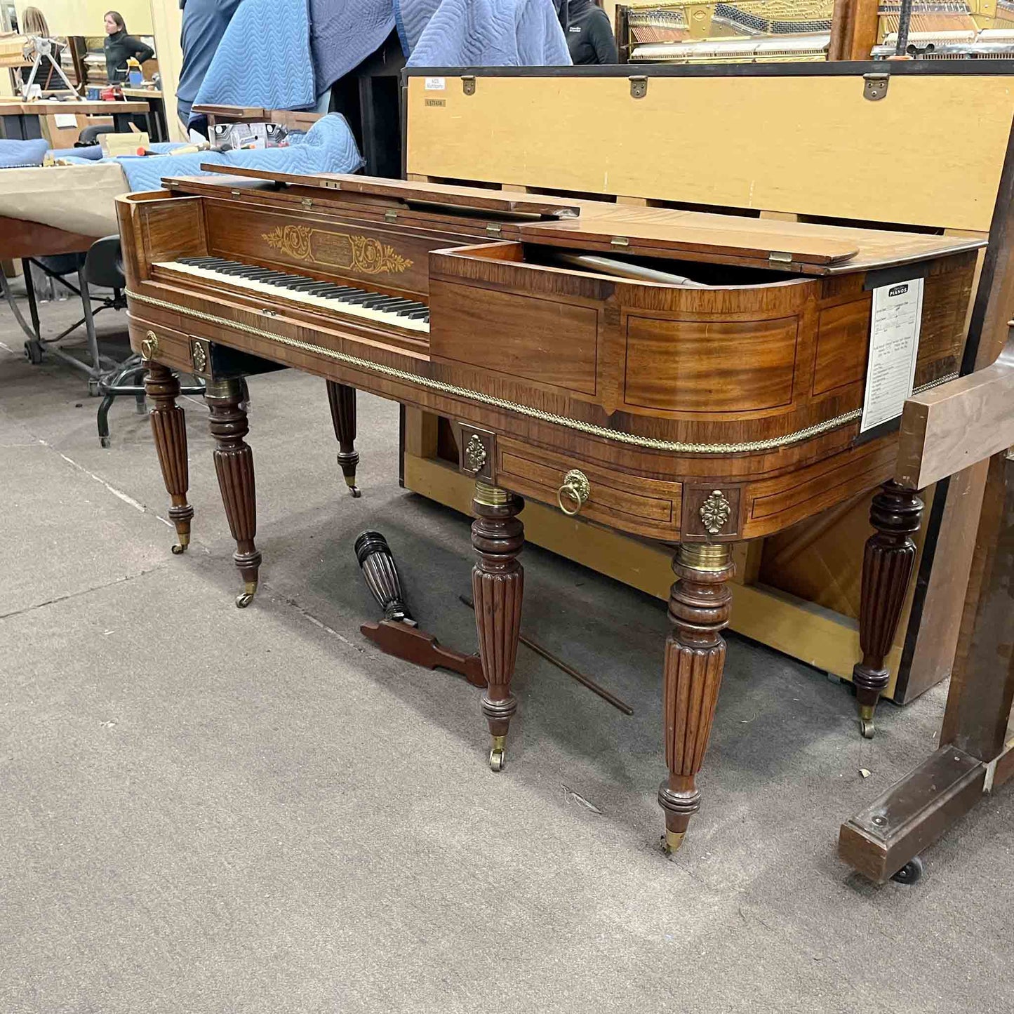 SOLD William Stodart 34" Commissioned Square Piano