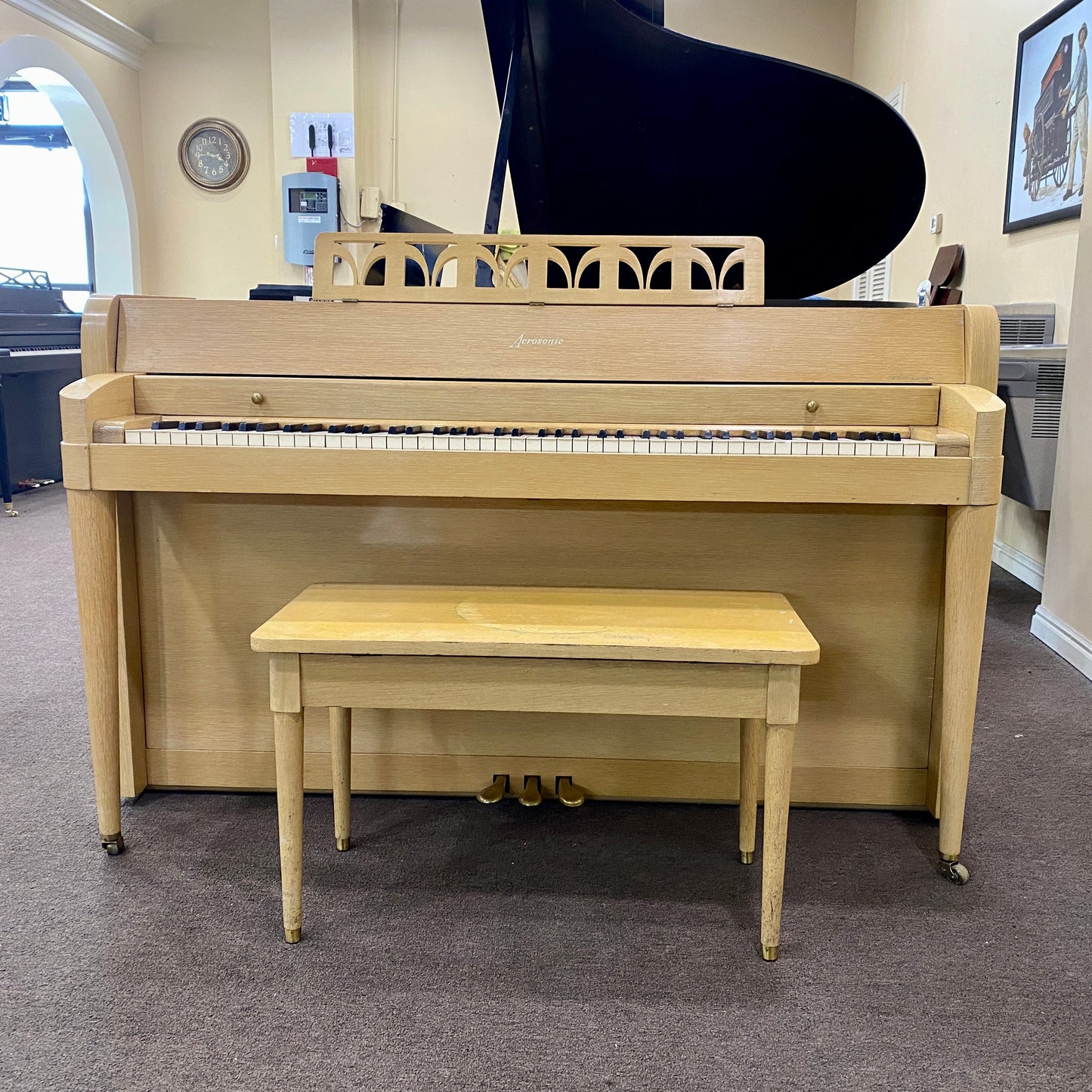 Image 25 of 2001 Weinbach Grand 6'5" Mahogany with QRS Self Playing System