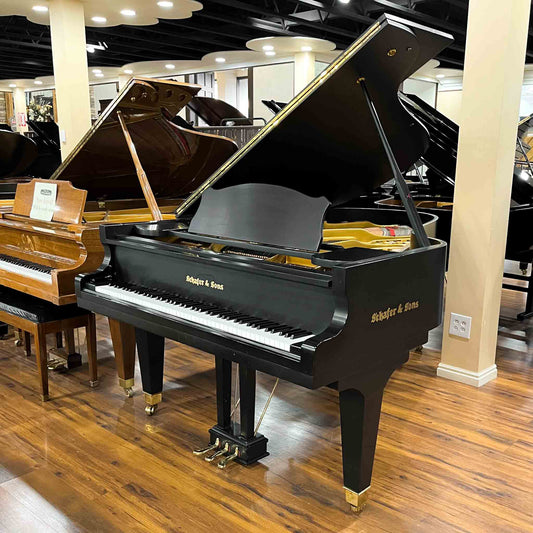 1957 Schafer & Sons G-5A 6'9" Satin Black Grand Piano